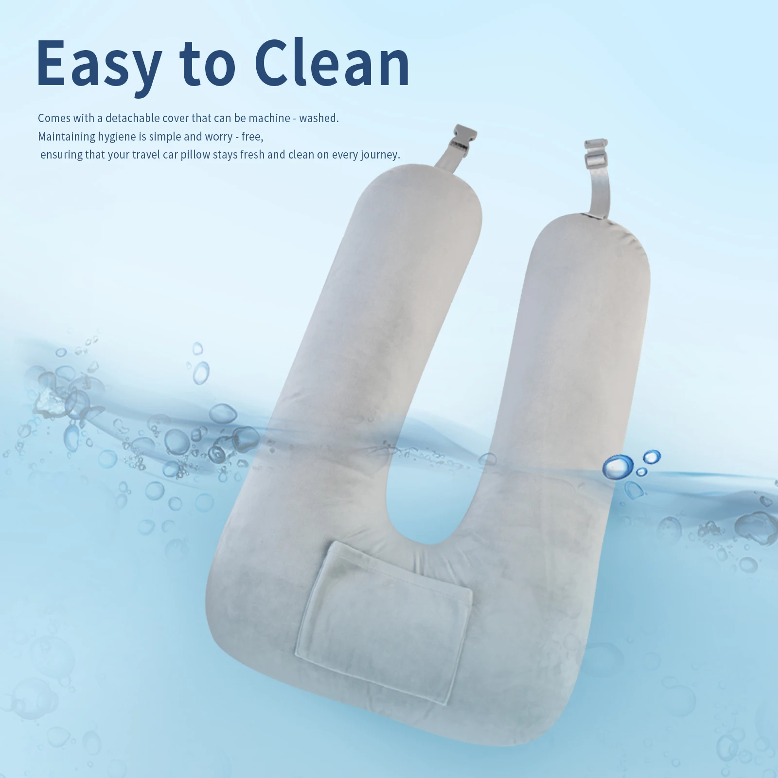 Children's Car Travel Pillow Soft Comfortable Crystal Velvet Detachable Fabric Head Support Pillow for Kids on-the-Go - Image 6