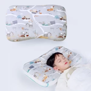Children's Pillow with Pillowcase Machine Washable Baby Pillow Cute Cartoon Print ideal Baby Birth Gift